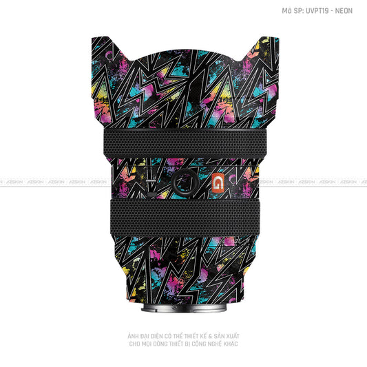 Dán Skin Ống Kính Sony Vân Nổi Neon 01 | UVPT19