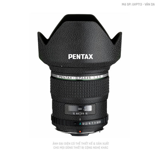 Dán Skin Ống Kính Pentax Vân Da Đen | UVPT13