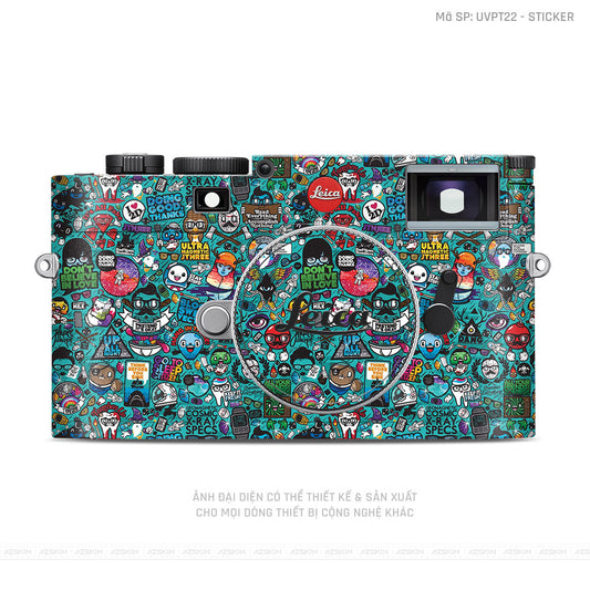 Dán Skin Máy Ảnh Leica Vân Nổi Sticker 03 | UVPT22