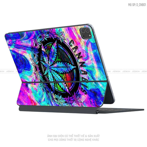 Dán Skin Magic Keyboard Hình Canabis | D_CNB01