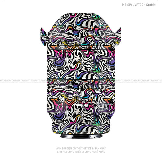 Dán Skin Ống Kính Tamron Vân Nổi Graffiti 02 | UVPT20