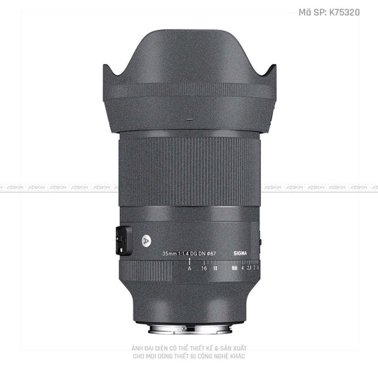 Dán Skin Ống Kính Sigma Màu Xám | K75320
