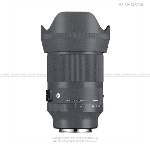 Dán Skin Ống Kính Sigma Màu Xám | K75320