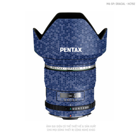 Dán Skin Ống Kính Pentax Vân Tổ Ong Xanh | HC192
