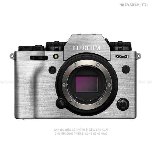 Dán Skin Máy Ảnh Fujifilm Vân Xước Titan Bạc | AZFILM - TT02