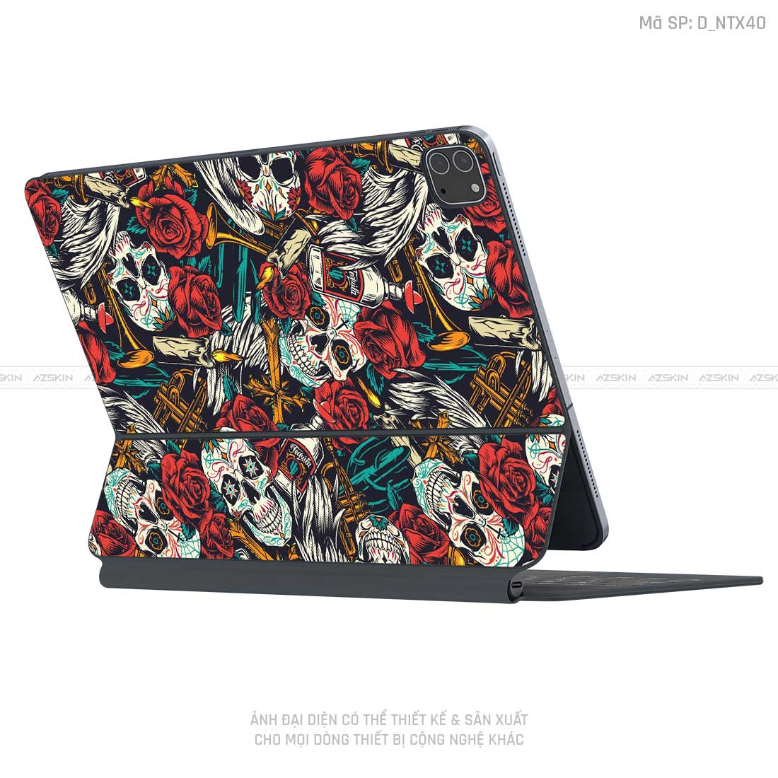 Dán Skin Magic Keyboard Hình Tattoo | D_NTX40