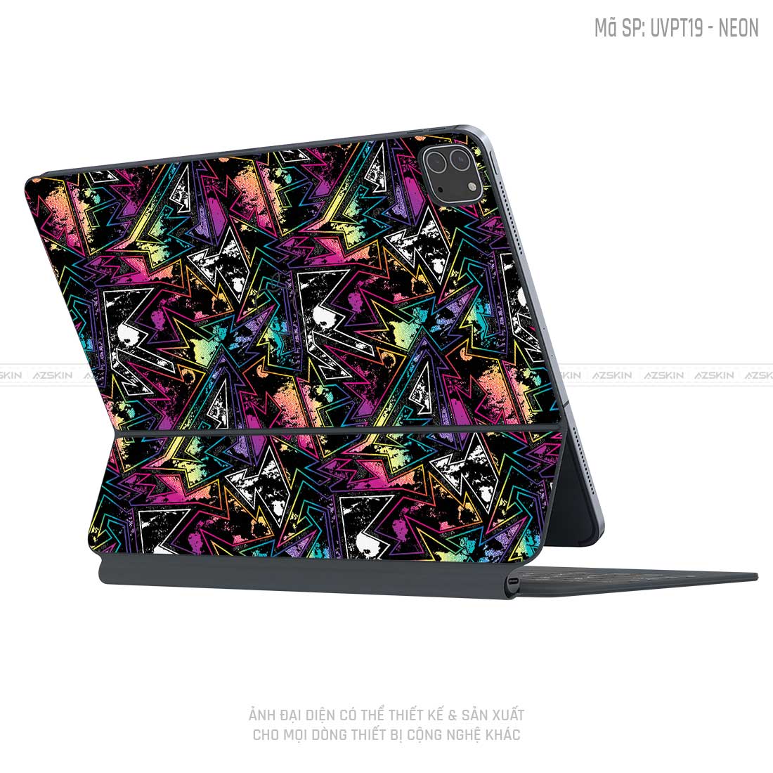 Dán Skin Magic Keyboard Vân Neon 04 | UVPT19