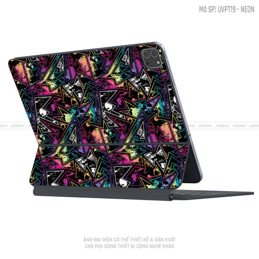 Dán Skin Magic Keyboard Vân Neon 04 | UVPT19