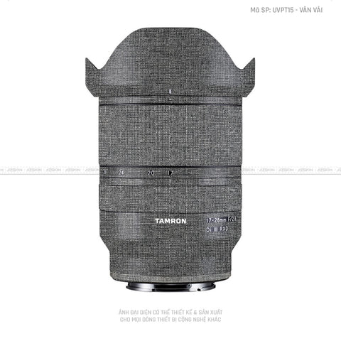 Dán Skin Ống Kính Tamron Vân Vải Xám | UVPT15