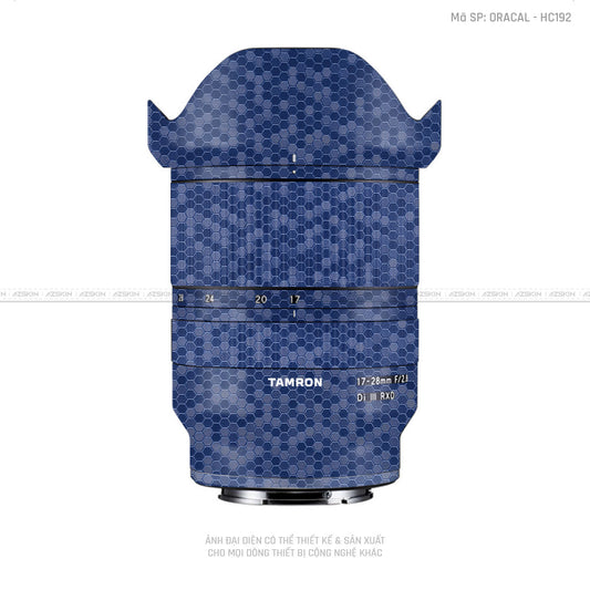 Dán Skin Ống Kính Tamron Vân Nổi Tổ Ong Xanh | HC192