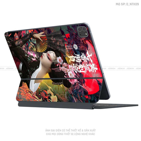 Dán Skin Magic Keyboard Hình Tattoo | D_NTX09