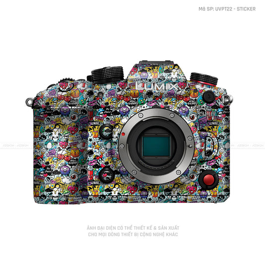 Dán Skin Máy Ảnh Lumix Vân Nổi Sticker 06 | UVPT22