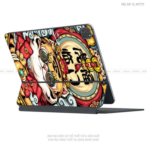 Dán Skin Magic Keyboard Hình Mèo Thần Tài | D_MTT11