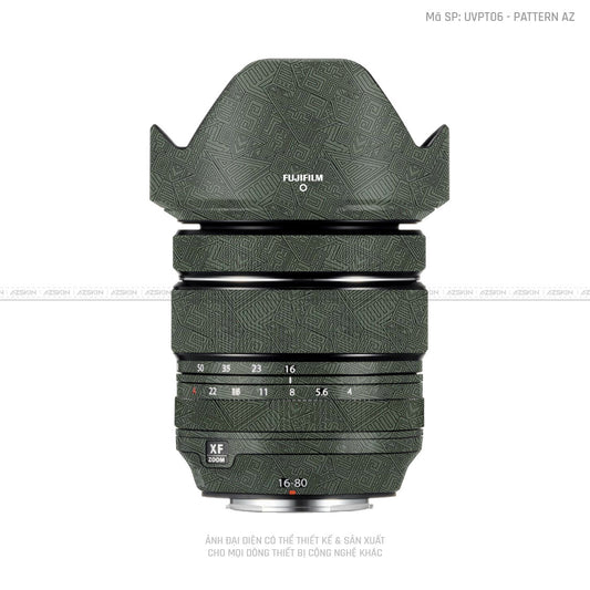 Dán Skin Ống Kính Fujifilm Vân Nổi Pattern AZ Xanh | UVPT06