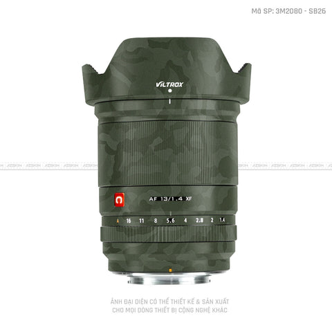 Dán Skin Ống Kính Viltrox Vân Camo Xanh | SB26