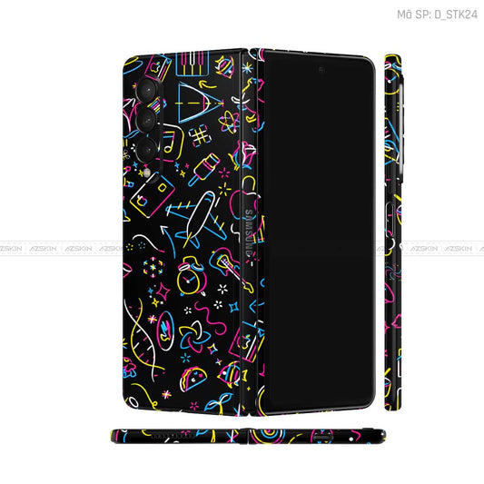 Dán Skin Galaxy Z Fold3 Hình Sticker | D_STK24
