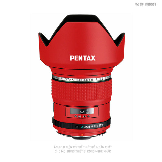 Dán Skin Ống Kính Pentax Đổi Màu Đỏ | K89053