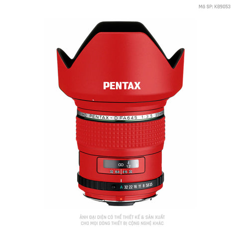 Dán Skin Ống Kính Pentax Đổi Màu Đỏ | K89053