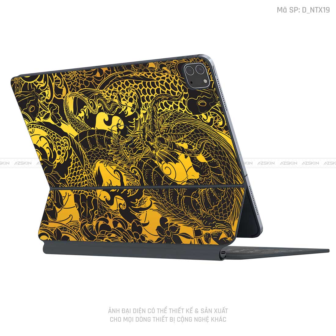 Dán Skin Magic Keyboard Hình Tattoo | D_NTX19