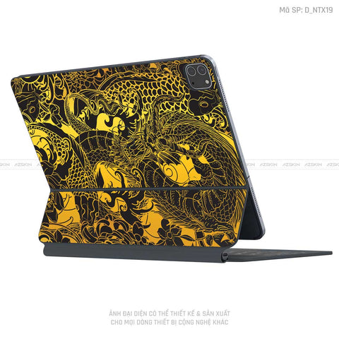 Dán Skin Magic Keyboard Hình Tattoo | D_NTX19