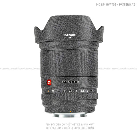 Dán Skin Ống Kính Viltrox Vân Nổi Pattern AZ Xám | UVPT06