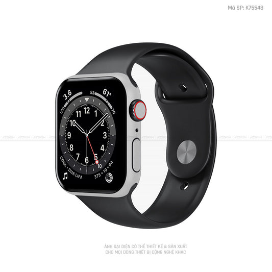 Dán Skin Apple Watch Màu Bạc Silver | K75548