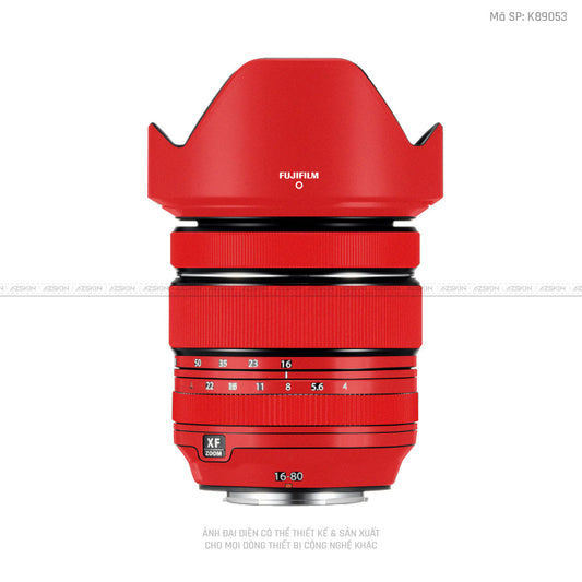 Dán Skin Ống Kính Fujifilm Đổi Màu Đỏ | K89053