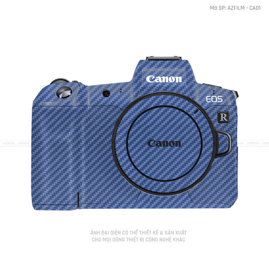 Dán Skin Carbon Blue Máy Ảnh Canon | AZFILM - CA02