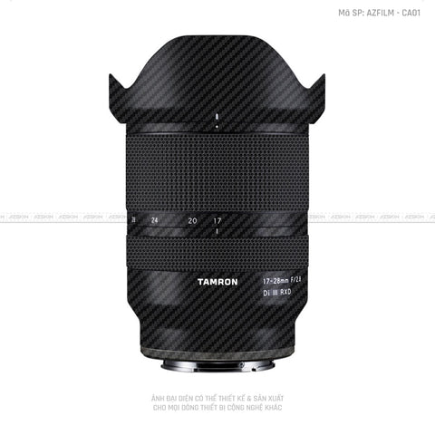 Dán Skin Ống Kính Tamron Vân Carbon Đen | CA01