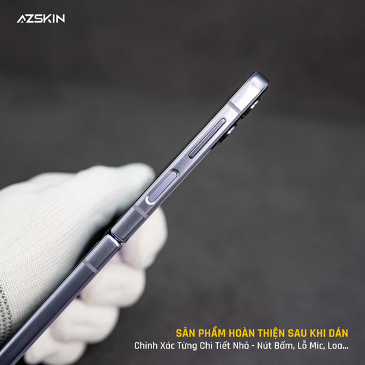 Miếng dán PPF Z Flip 5 sau khi dán hoàn thiện