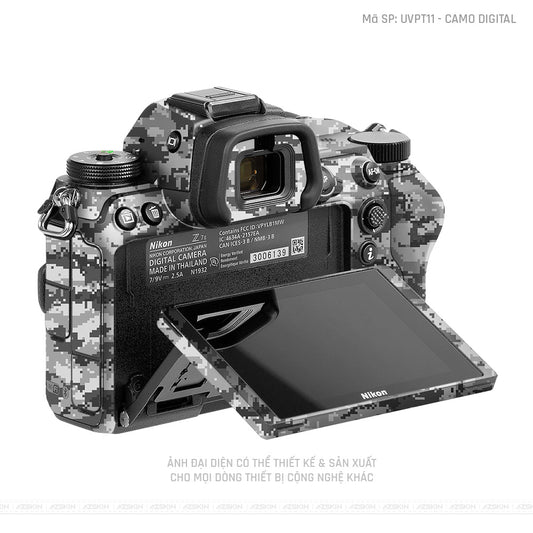 Dán Skin Máy Ảnh Nikon Vân Nổi Camo Digital | UVPT11