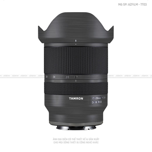 Dán Skin Ống Kính Tamron Vân Titan Xước Xám | TT03