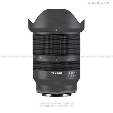 Dán Skin Ống Kính Tamron Vân Titan Xước Xám | TT03