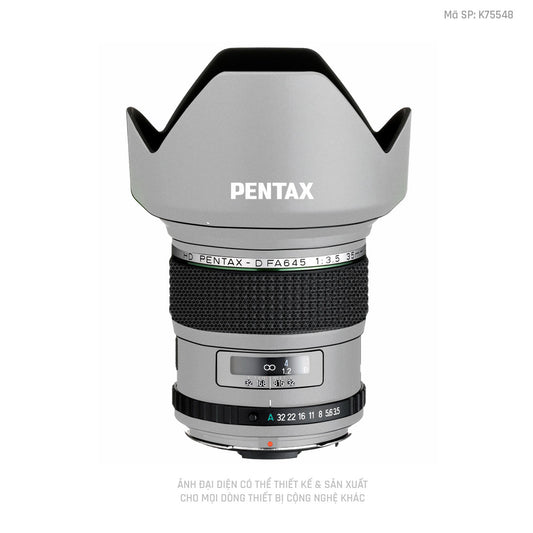 Dán Skin Ống Kính Pentax Đổi Màu Bạc | K75548