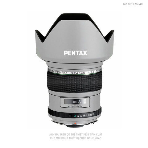 Dán Skin Ống Kính Pentax Đổi Màu Bạc | K75548