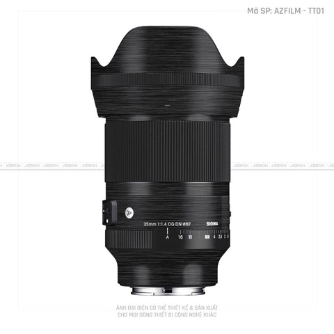 Dán Skin Ống Kính Sigma Vân Titan Xước Đen | AZFILM - TT01