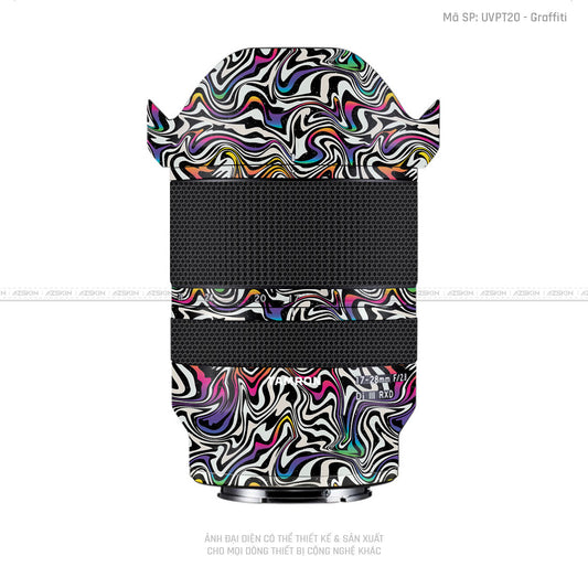 Dán Skin Ống Kính Tamron Vân Nổi Graffiti 02 | UVPT20