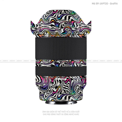 Dán Skin Ống Kính Tamron Vân Nổi Graffiti 02 | UVPT20