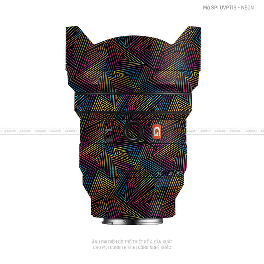 Dán Skin Ống Kính Sony Vân Nổi Neon 03 | UVPT19