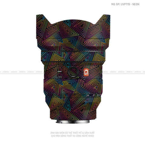 Dán Skin Ống Kính Sony Vân Nổi Neon 03 | UVPT19