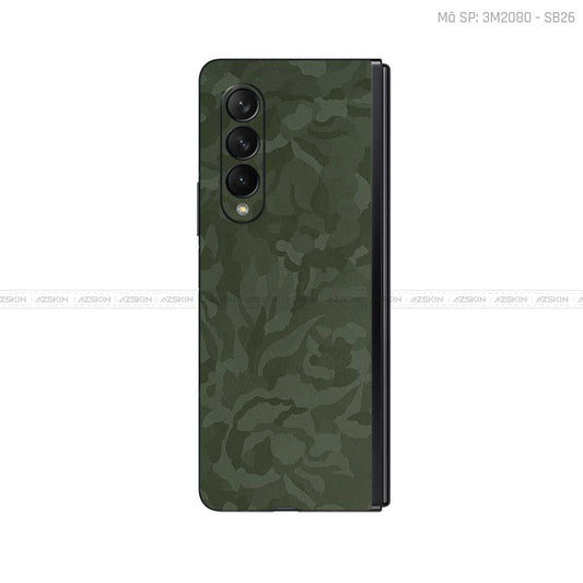 Dán Skin 3M/Oracal Galaxy Z Fold3 Vân Camo Green | SB26