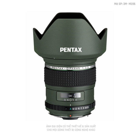 Dán Skin Ống Kính Pentax Đổi Màu Xanh Midnight | M206