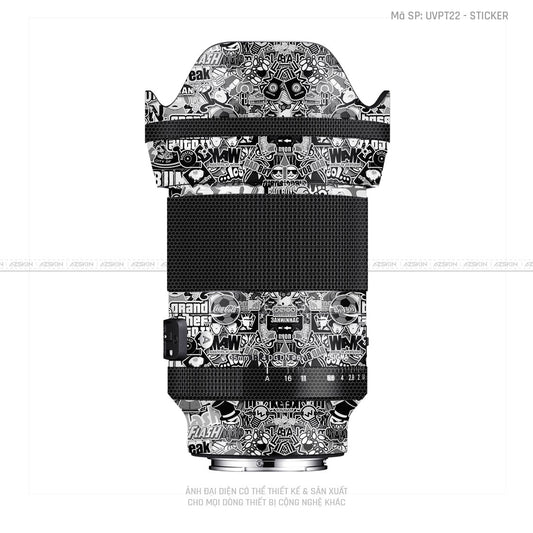 Dán Skin Ống Kính Sigma Vân Nổi Sticker 02 | UVPT22