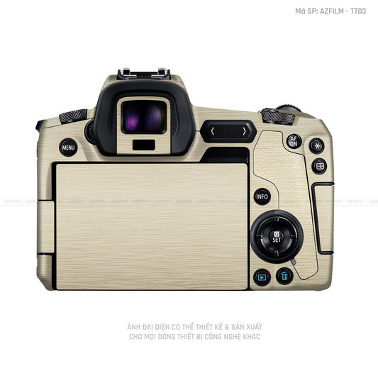 Dán Skin Máy Ảnh Canon Vân Xước Titan Gold | AZFILM - TT05