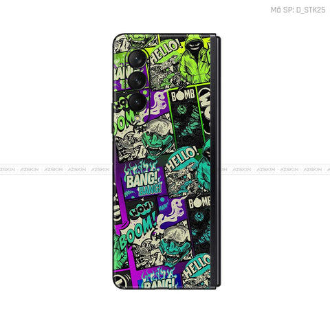 Dán Skin Galaxy Z Fold3 Hình Sticker | D_STK25