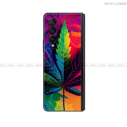 Dán Skin Galaxy Z Fold3 Hình Canabis | D_CNB08