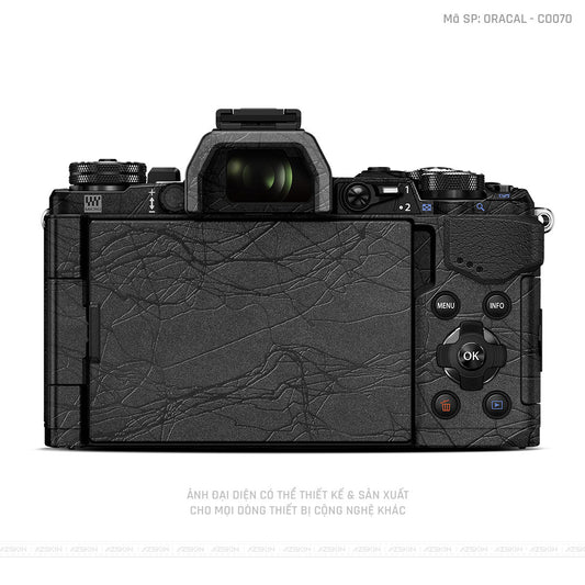 Dán Skin Máy Ảnh Olympus Vân Cocoon Black | ORACAL - CO070