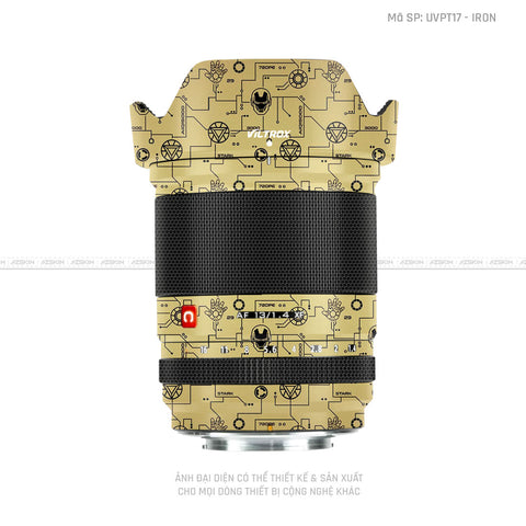 Dán Skin Ống Kính Viltrox Vân Pattern Ironman Vàng | UVPT17