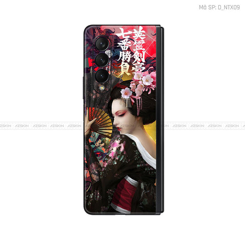 Dán Skin Galaxy Z Fold4 Hình Geisha | D_NTX09