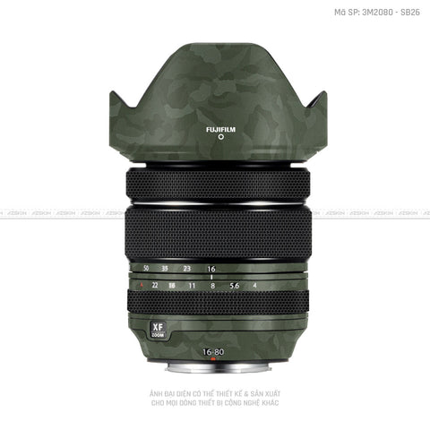 Dán Skin Ống Kính Fujifilm Vân Camo Xanh | SB26